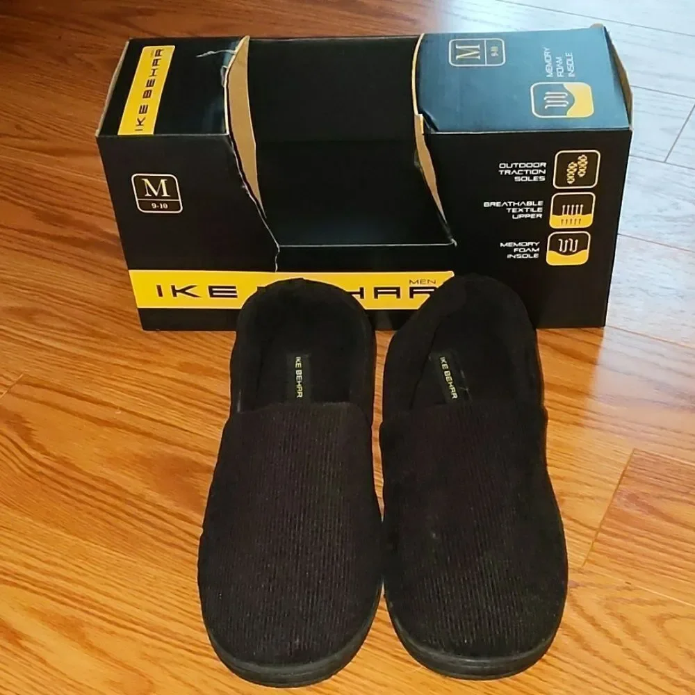 Ike Behar slippers slip ones Sz M 9/10 NIB